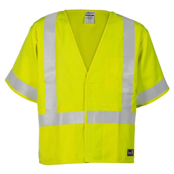 Kishigo M, Lime, Class 3, Usa, Fr Economy Vest F498-M